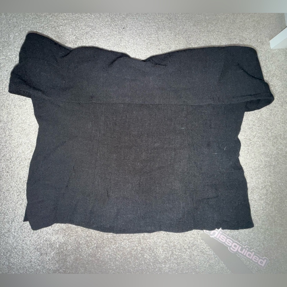 Missguided Black Knit Top